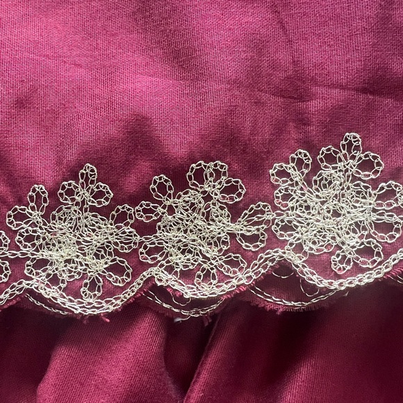 Deep red anarkali set - Picture 13 of 13